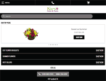 Tablet Screenshot of kayspetalsandplants.ca